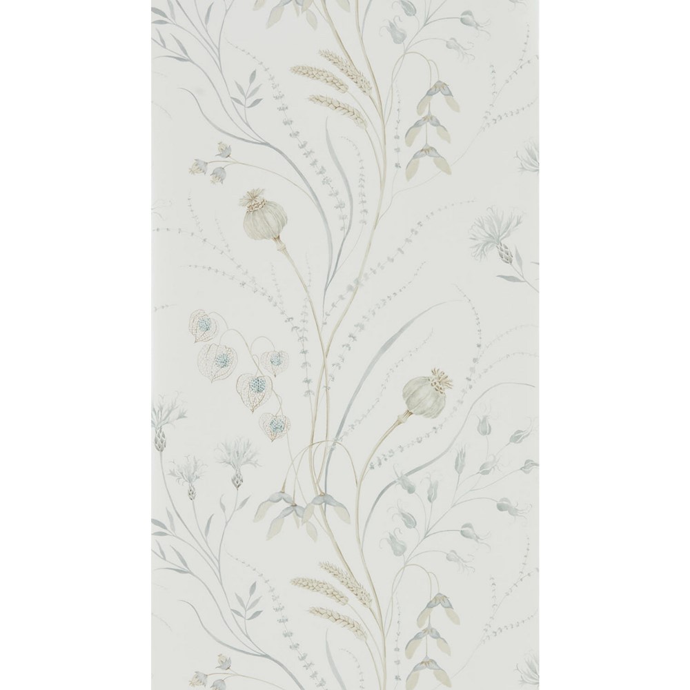 Summer Harvest Wallpaper 216498 by Sanderson in Silver Chalk